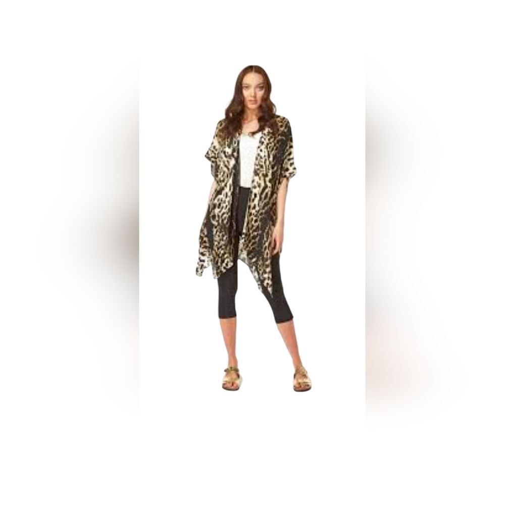 Leopard Print Women's Kimono
